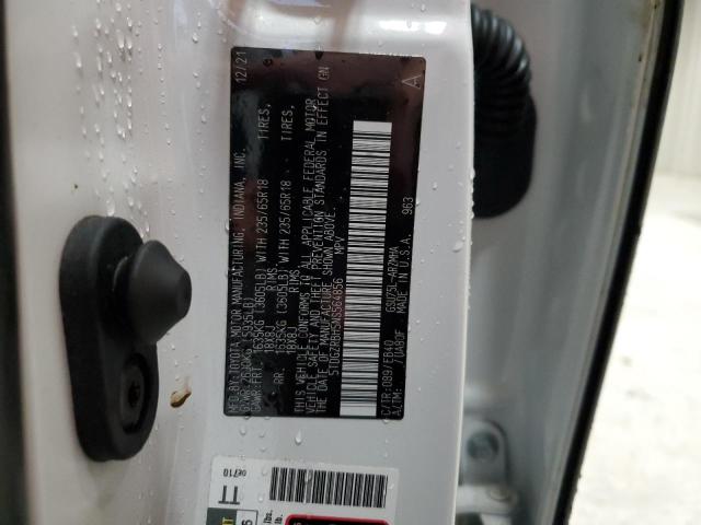 5TDGZRBH5NS564856 - 2022 TOYOTA HIGHLANDER XLE 白色 照片 13