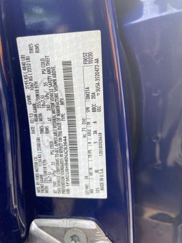 1FMCU9H94DUC63644 - 2013 FORD ESCAPE SEL BLUE photo 10