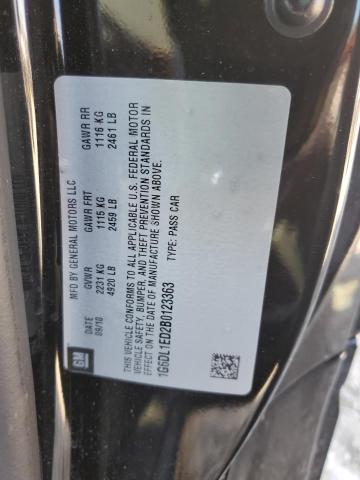 1G6DL1ED2B0123363 - 2011 CADILLAC CTS PERFORMANCE COLLECTION Siyah fotoğraf 12