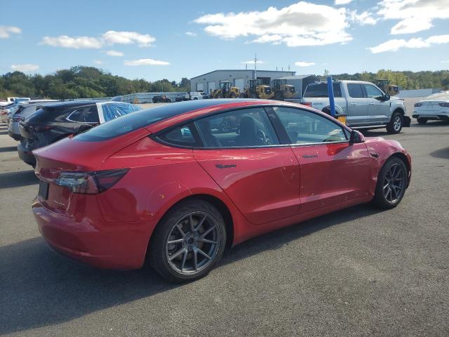 5YJ3E1EB0NF287606 - 2022 TESLA MODEL 3 红色 照片 3