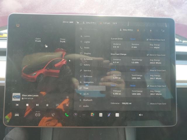 5YJ3E1EB0NF287606 - 2022 TESLA MODEL 3 红色 照片 9