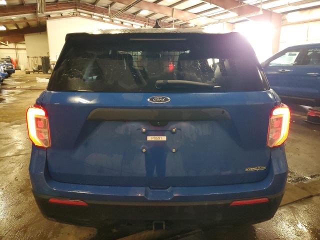 1FM5K8AW8MNA16212 - 2021 FORD EXPLORER POLICE INTERCEPTOR Azul foto 6