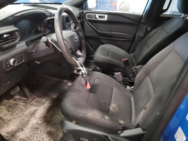 1FM5K8AW8MNA16212 - 2021 FORD EXPLORER POLICE INTERCEPTOR Azul foto 7