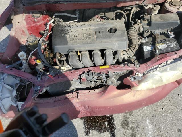 1NXBR32E17Z918315 - 2007 TOYOTA COROLLA CE მუქწითელი ფოტო 11