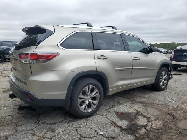 5TDKKRFH9FS078450 - 2015 TOYOTA HIGHLANDER XLE ოქროსფერი ფოტო 3