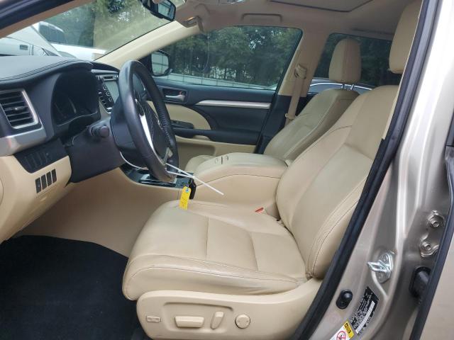 5TDKKRFH9FS078450 - 2015 TOYOTA HIGHLANDER XLE ოქროსფერი ფოტო 7