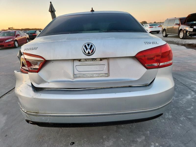 1VWCN7A37DC032302 - 2013 VOLKSWAGEN PASSAT SEL SILVER photo 6
