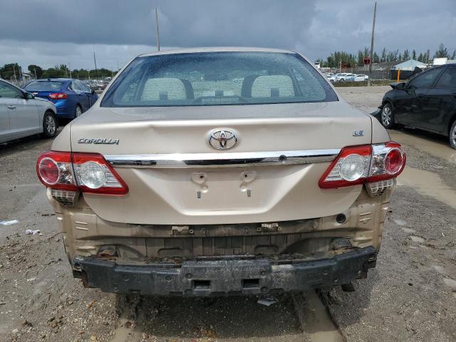 2T1BU4EE1BC566850 - 2011 TOYOTA COROLLA BASE GOLD photo 6