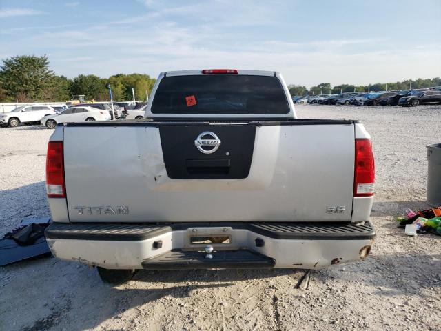 1N6AA06A84N500186 - 2004 NISSAN TITAN XE SILVER photo 6