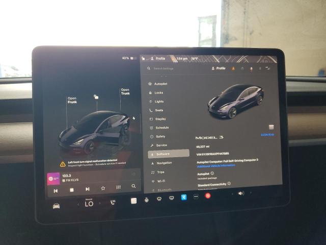 5YJ3E1EAXPF447985 - 2023 TESLA MODEL 3 石墨色 照片 9
