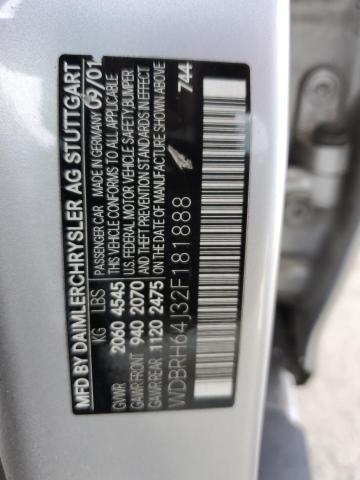 WDBRH64J32F181888 - 2002 MERCEDES-BENZ C 320 银色 照片 12