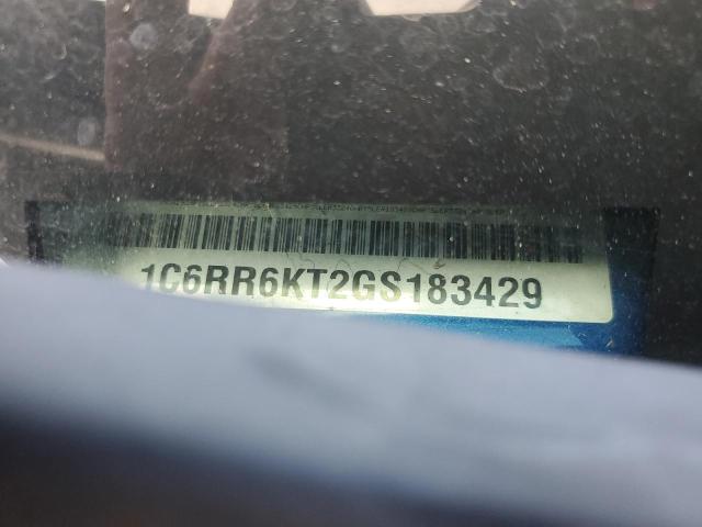 1C6RR6KT2GS183429 - 2016 RAM 1500 ST BLUE photo 12