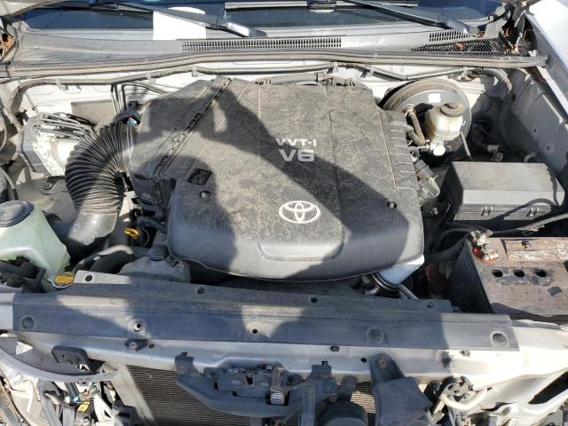 5TEJU4GNXAZ689614 - 2010 TOYOTA TACOMA DOUBLE CAB PRERUNNER SILVER photo 11