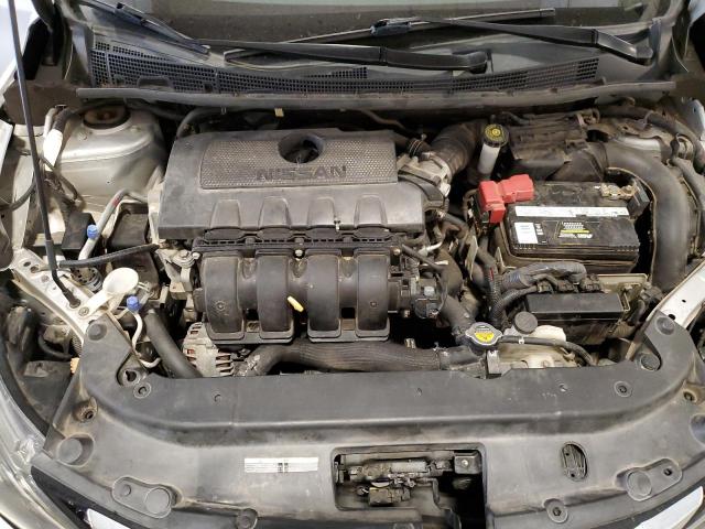 3N1AB7AP2KY404450 - 2019 NISSAN SENTRA S SILVER photo 11