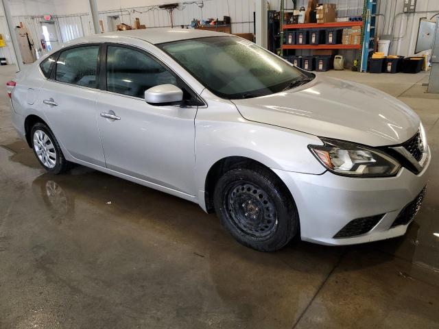 3N1AB7AP2KY404450 - 2019 NISSAN SENTRA S SILVER photo 4