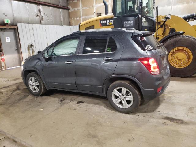 3GNCJPSB6KL381237 - 2019 CHEVROLET TRAX 1LT ნაცრისფერი ფოტო 2