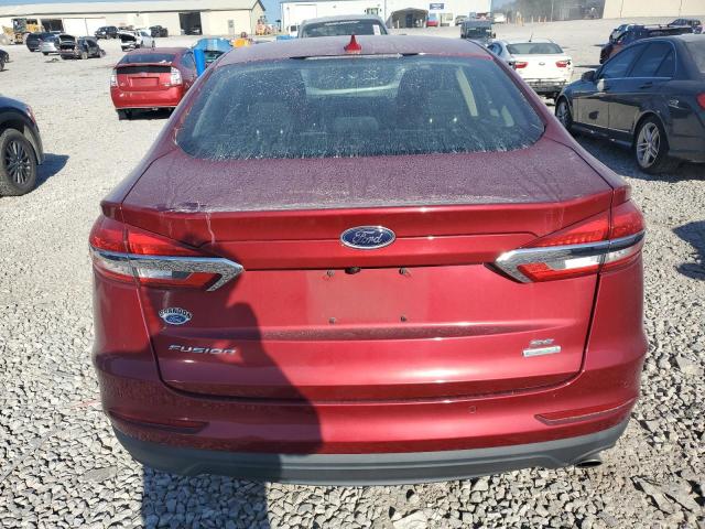 3FA6P0HD0KR193983 - 2019 FORD FUSION SE წითელი ფოტო 6