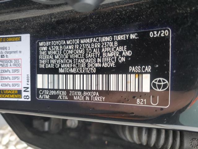 NMTKHMBX3LR112150 - 2020 TOYOTA C-HR XLE 黑色 照片 12