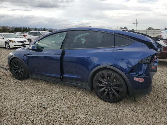 7SAXCAE55PF415717 - 2023 TESLA MODEL X BLUE photo 2