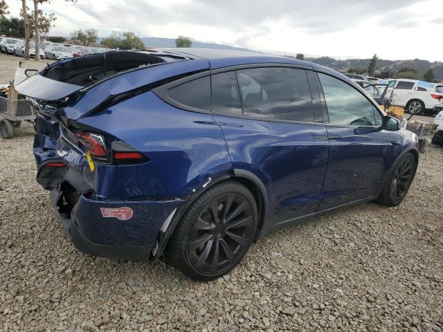 7SAXCAE55PF415717 - 2023 TESLA MODEL X BLUE photo 3