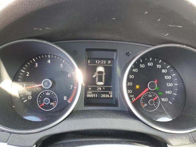 WVWDB7AJ6CW321893 - 2012 VOLKSWAGEN GOLF SILVER photo 9