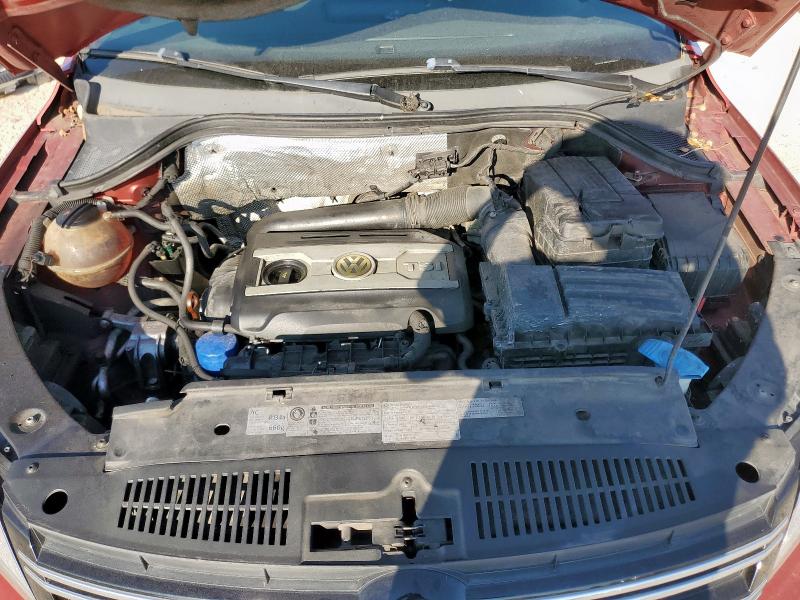 WVGAV7AX5DW019815 - 2013 VOLKSWAGEN TIGUAN S RED photo 12