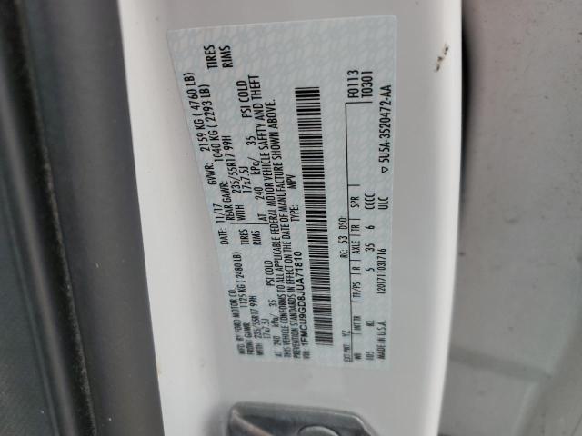 1FMCU9GD8JUA71810 - 2018 FORD ESCAPE SE Blanco foto 13