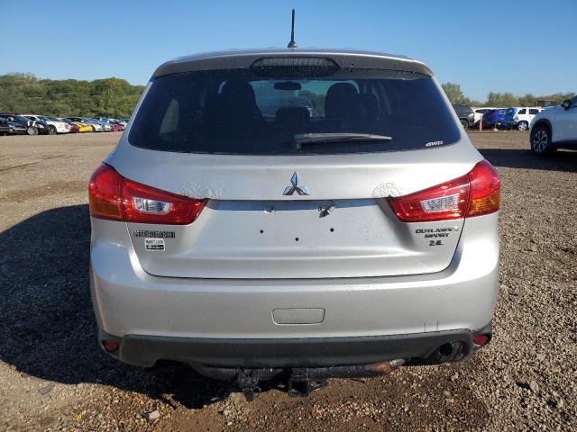4A4AR3AW0FE038508 - 2015 MITSUBISHI OUTLANDER ES SILVER photo 6