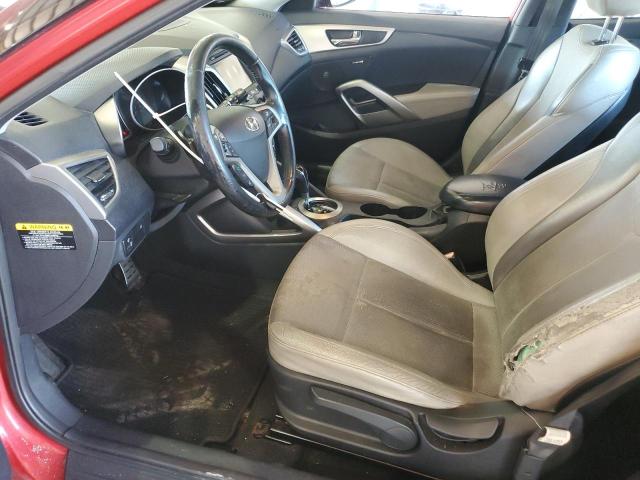 KMHTC6AD1DU087037 - 2013 HYUNDAI VELOSTER RED photo 7