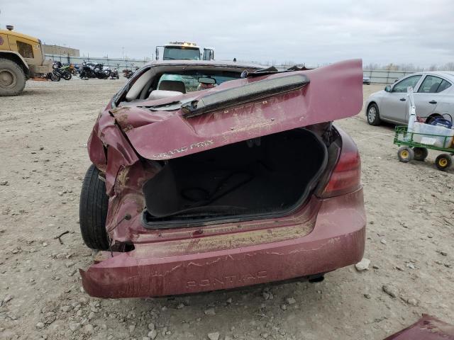 2G2WP522151274356 - 2005 PONTIAC GRAND PRIX 勃艮第红 照片 6