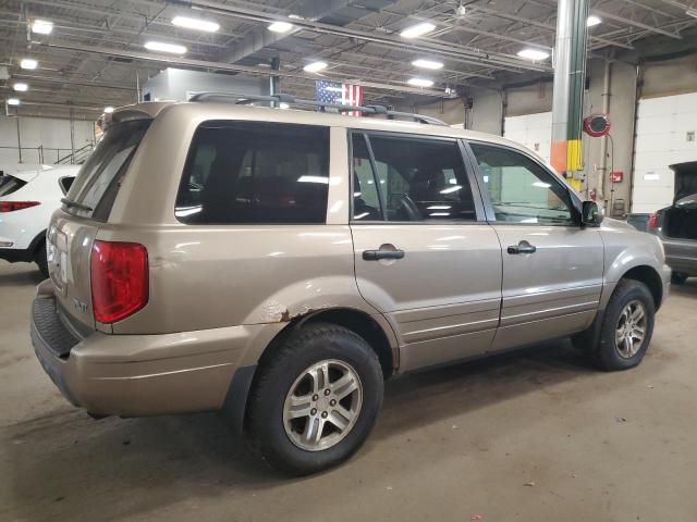2HKYF18573H534207 - 2003 HONDA PILOT EXL BEIGE photo 3