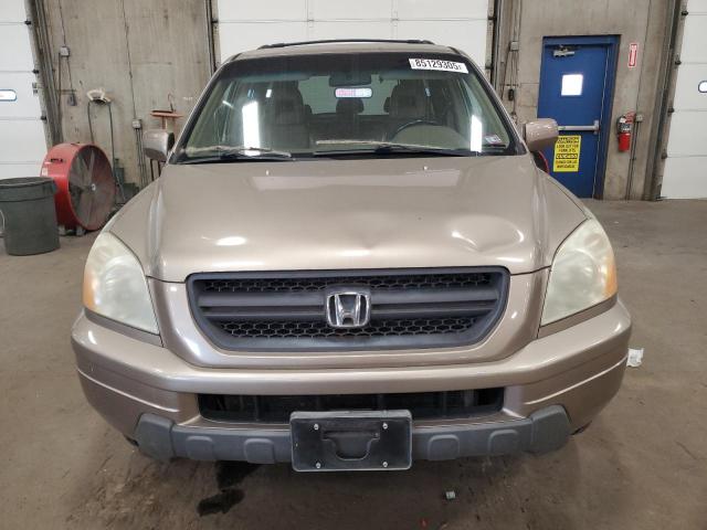 2HKYF18573H534207 - 2003 HONDA PILOT EXL BEIGE photo 5