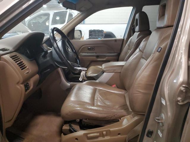 2HKYF18573H534207 - 2003 HONDA PILOT EXL BEIGE photo 7