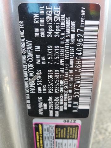 5XYZWDLA6HG409627 - 2017 HYUNDAI SANTA FE SPORT GRAY photo 13