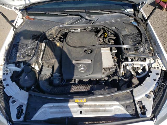 55SWF4KB9HU225074 - 2017 MERCEDES-BENZ C 300 4MATIC WHITE photo 11
