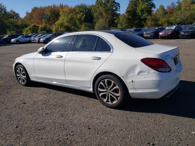 55SWF4KB9HU225074 - 2017 MERCEDES-BENZ C 300 4MATIC WHITE photo 2