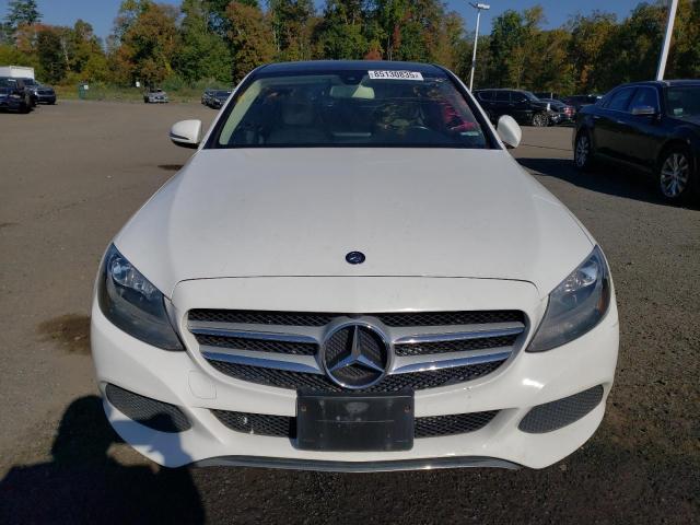 55SWF4KB9HU225074 - 2017 MERCEDES-BENZ C 300 4MATIC WHITE photo 5