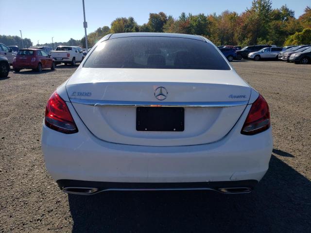 55SWF4KB9HU225074 - 2017 MERCEDES-BENZ C 300 4MATIC WHITE photo 6