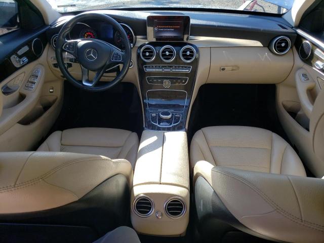 55SWF4KB9HU225074 - 2017 MERCEDES-BENZ C 300 4MATIC WHITE photo 8