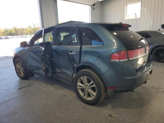 2LMDJ8JCXABJ13136 - 2010 LINCOLN MKX BLUE photo 2