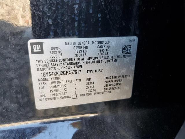 1GYS4KKJ2GR457617 - 2016 CADILLAC ESCALADE ESV PLATINUM 黑色 照片 13