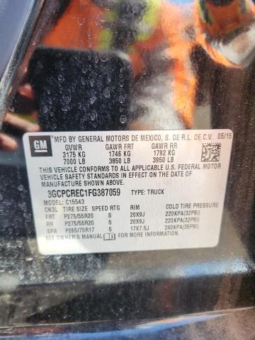 3GCPCREC1FG387059 - 2015 CHEVROLET SILVERADO C1500 LT BLACK photo 13