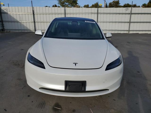 5YJ3E1EA1SF004536 - 2025 TESLA MODEL 3 WHITE photo 5