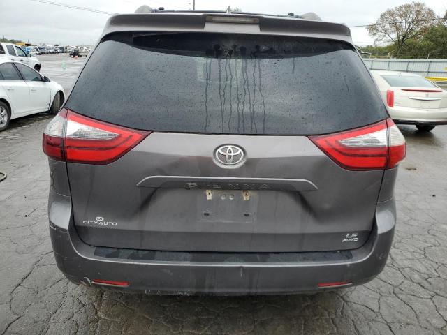 5TDJZ3DC7LS250952 - 2020 TOYOTA SIENNA LE GRAY photo 6