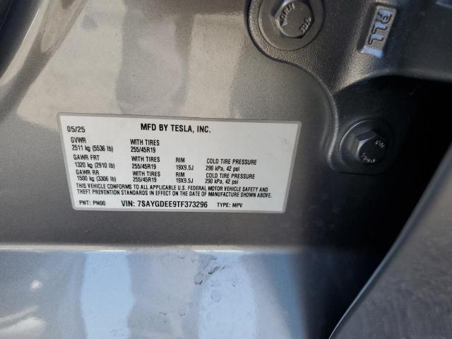 7SAYGDEE9TF373296 - 2026 TESLA MODEL Y SILVER photo 13