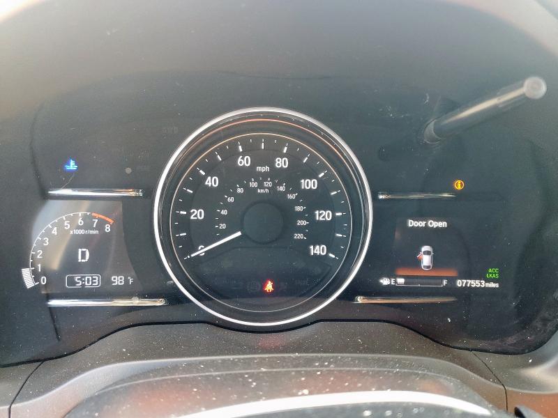 3CZRU5H75KM703355 - 2019 HONDA HR-V EXL BLUE photo 9