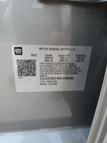 1G1ZD5ST4RF104056 - 2024 CHEVROLET MALIBU LT 灰色 照片 12