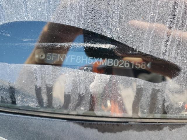 5FNYF8H5XMB026158 - 2021 HONDA PASSPORT EXL Gümüş fotoğraf 13