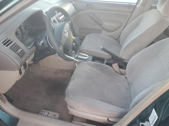 JHMES16561S001005 - 2001 HONDA CIVIC LX GREEN photo 7