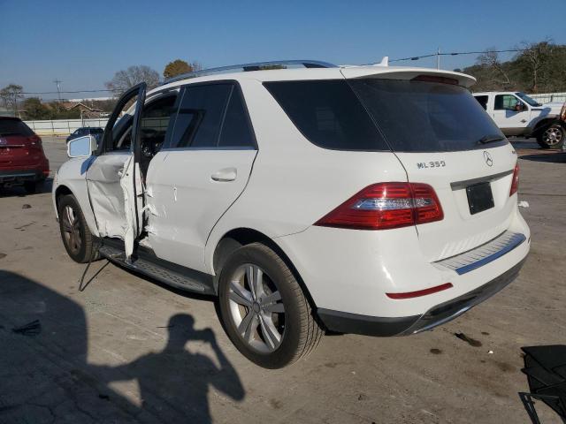 4JGDA5HB9FA594894 - 2015 MERCEDES-BENZ ML 350 4MATIC WHITE photo 2